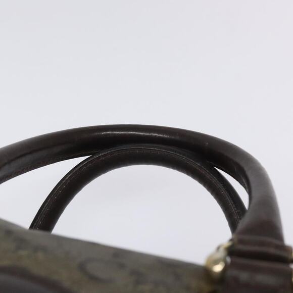 CELINE C Sulky Hand Bag Pvc Dark Brown Gold - Picture 8 of 12